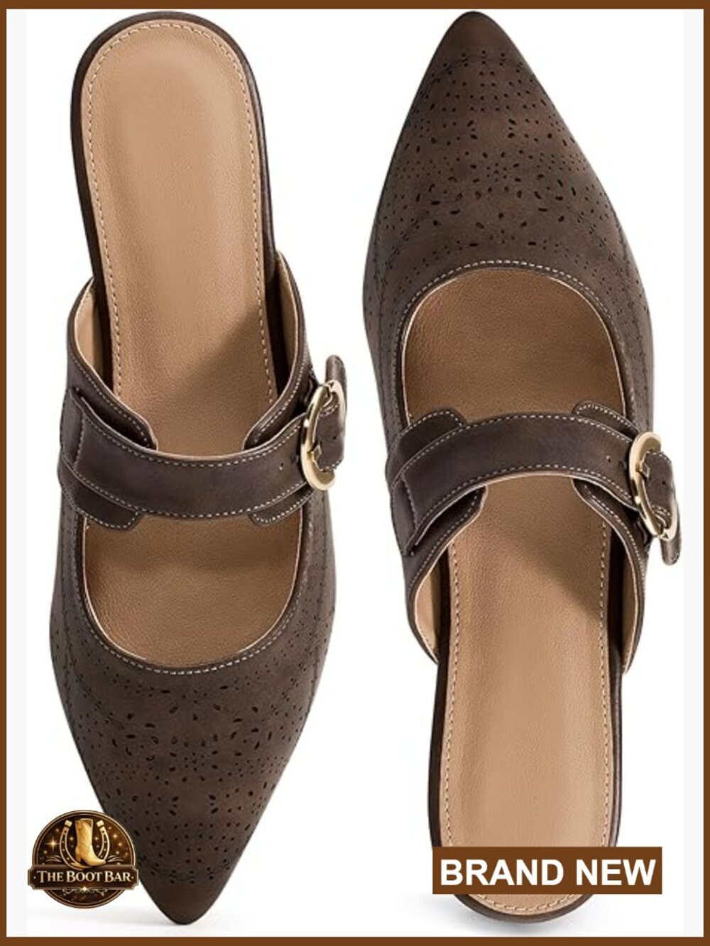 Pointed Toe Mules: Comfortable Slip On Backless Loafers Business Casual Shoes